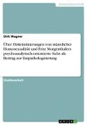 Über Diskriminierungen von männlicher Homosexualität und Fritz Morgenthalers psychoanalytisch orientierte Sicht als Beitrag zur Entpathologisierung