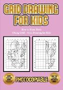 How to Draw Birds (Using Grid) - Grid Drawing for Kids