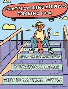 Skateboarding Animals Coloring Book