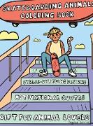 Skateboarding Animals Coloring Book