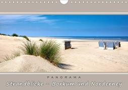 Strandblicke Borkum und Norderney (Wandkalender 2021 DIN A4 quer)