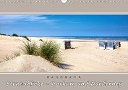 Strandblicke Borkum und Norderney (Wandkalender 2021 DIN A3 quer)