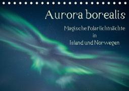 Aurora borealis - Magische Polarlichtnächte in Island und Norwegen (Tischkalender 2021 DIN A5 quer)