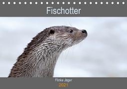 Fischotter, flinke Jäger (Tischkalender 2021 DIN A5 quer)