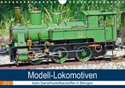 Modell-Lokomotiven beim Dampfmodellbautreffen in Bisingen (Wandkalender 2021 DIN A4 quer)