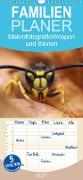 Makrofotografie: Wespen und Bienen - Familienplaner hoch (Wandkalender 2021 , 21 cm x 45 cm, hoch)