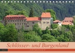 Schlösser- und Burgenland Thüringen (Tischkalender 2021 DIN A5 quer)