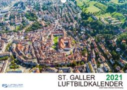 Luftbildkalender St. Gallen 2021CH-Version (Wandkalender 2021 DIN A3 quer)