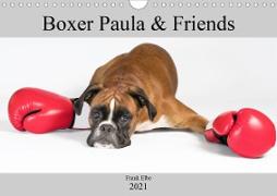 Boxerhündin Paula and Friends (Wandkalender 2021 DIN A4 quer)