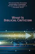 What Is Biblical Criticism