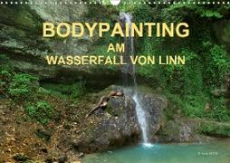 BODYPAINTING AM WASSERFALL VON LINN (Wandkalender 2021 DIN A3 quer)