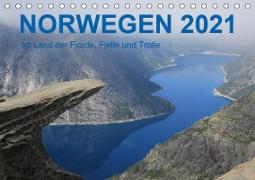 Norwegen 2021 - Im Land der Fjorde, Fjelle und Trolle (Tischkalender 2021 DIN A5 quer)