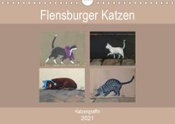 Flensburger Katzen (Wandkalender 2021 DIN A4 quer)