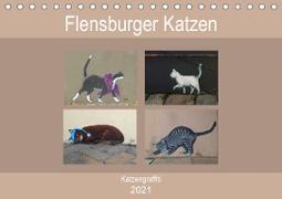 Flensburger Katzen (Tischkalender 2021 DIN A5 quer)