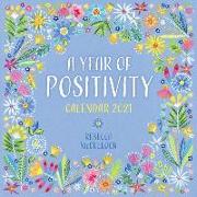 A Year of Positivity by Rebecca McCulloch Wall Calendar 2021 (Art Calendar)