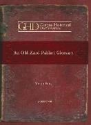 An Old Zand-Pahlavi Glossary