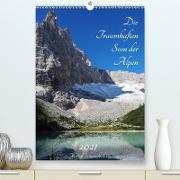 Die Traumhaften Seen der Alpen (Premium, hochwertiger DIN A2 Wandkalender 2021, Kunstdruck in Hochglanz)