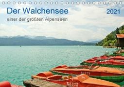 Der Walchensee - einer der größten Alpenseen (Tischkalender 2021 DIN A5 quer)