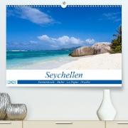 Seychellen. Sonneninseln - Mahé, La Digue, Praslin (Premium, hochwertiger DIN A2 Wandkalender 2021, Kunstdruck in Hochglanz)
