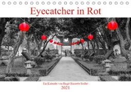 Eyecatcher in Rot (Tischkalender 2021 DIN A5 quer)