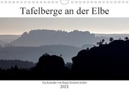 Tafelberge an der Elbe (Wandkalender 2021 DIN A4 quer)