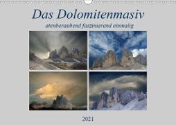 Das Dolomitenmasiv (Wandkalender 2021 DIN A3 quer)