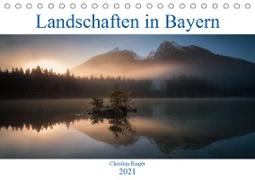 Bayerische Landschaften (Tischkalender 2021 DIN A5 quer)