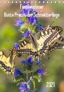 Familienplaner Bunte Pracht der Schmetterlinge (Tischkalender 2021 DIN A5 hoch)