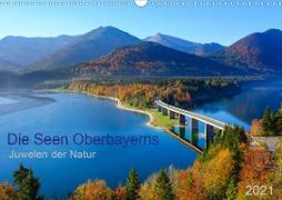 Die Seen Oberbayerns Juwelen der Natur (Wandkalender 2021 DIN A3 quer)