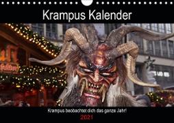 Krampus Kalender 2021 (Wandkalender 2021 DIN A4 quer)