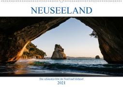 Neuseeland - Die schönsten Orte der Nord- und Südinsel (Wandkalender 2021 DIN A2 quer)