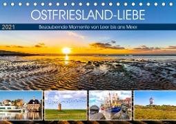 OSTFRIESLAND-LIEBE (Tischkalender 2021 DIN A5 quer)