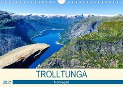 Trolltunga (Wandkalender 2021 DIN A4 quer)