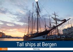 Tall ships at Bergen (Wall Calendar 2021 DIN A3 Landscape)