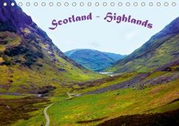 Scotland - Highlands (Tischkalender 2021 DIN A5 quer)