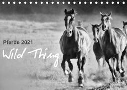 Pferde 2021 Wild Thing (Tischkalender 2021 DIN A5 quer)