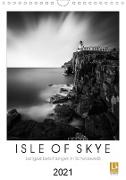 Isle of Skye - Langzeitbelichtungen in Schwarzweiß (Wandkalender 2021 DIN A4 hoch)