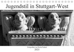 Jugendstil in Stuttgart-West (Tischkalender 2021 DIN A5 quer)