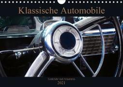 Klassische Automobile - Lenkräder und Armaturen (Wandkalender 2021 DIN A4 quer)