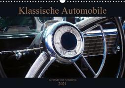 Klassische Automobile - Lenkräder und Armaturen (Wandkalender 2021 DIN A3 quer)