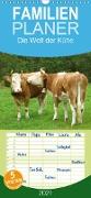 Die Welt der Kühe - Familienplaner hoch (Wandkalender 2021 , 21 cm x 45 cm, hoch)