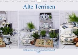 Alte Terrinen Lieblingsstücke aus Deutschland und Frankreich (Wandkalender 2021 DIN A4 quer)