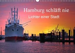 Hamburg schläft nie (Wandkalender 2021 DIN A3 quer)