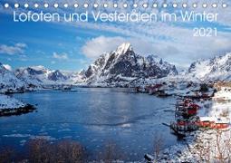 Lofoten und Vesterålen im Winter (Tischkalender 2021 DIN A5 quer)