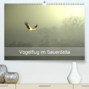 Vogelflug im Sauerdelta (Premium, hochwertiger DIN A2 Wandkalender 2021, Kunstdruck in Hochglanz)