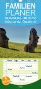 MOAI - steinerne Wächter der Osterinsel - Familienplaner hoch (Wandkalender 2021 , 21 cm x 45 cm, hoch)