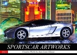 SPORTSCAR ARTWORKS Creative Works by Jean-Louis Glineur (Wandkalender 2021 DIN A3 quer)