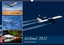 Airliner 2021 (Wandkalender 2021 DIN A3 quer)