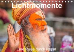 Lichtmomente - Eine Reise durch Nepal (Tischkalender 2021 DIN A5 quer)