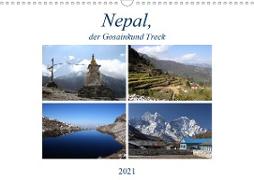 Nepal, der Gosainkund Treck (Wandkalender 2021 DIN A3 quer)